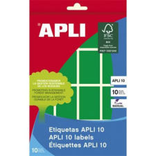 APLI Etikett, 25x40 mm, kézzel írható, színes, kerekített sarkú, APLI, zöld, 128 etikett/csomag etikett