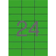 APLI Etikett, 70x37 mm, színes, APLI, zöld, 2400 etikett/csomag etikett