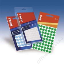APLI Etikett, 8 mm kör, kézzel írható, színes, APLI, neon piros, 288 etikett/csomag (LCA2081) etikett