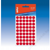 APLI Etikett, 8 mm kör, kézzel írható, színes, APLI, piros, 288 etikett/csomag (LCA2046)