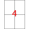 APLI Etikett, univerzális, 105x148 mm, APLI, 40 etikett/csomag