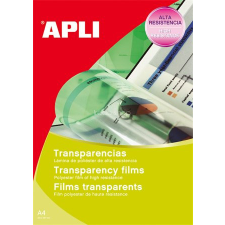 APLI Fólia, írásvetítőhöz, A4, fénymásolóba, kézi adagolású, APLI írásvetítő fólia