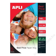 APLI Fotópapír, tintasugaras, A4, 140 g, fényes, APLI Best Price (LEAA11804) fotópapír