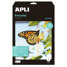 APLI Fotópapír, tintasugaras, A4, 180g, fényes, APLI "Everyday", 20lap/cs fotópapír