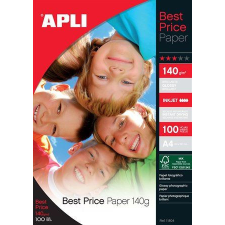 APLI Fotópapír tintasugaras "Best Price" A4 140g 100db fényes (11804) fotópapír