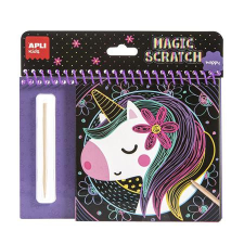  APLI Képkarcoló füzet, APLI Kids &quot;Magic Scratch&quot;, unikornis füzet