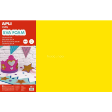 APLI Moosgumi, 400x600 mm, APLI Kids &quot;Eva Sheets&quot;, sárga kreatív papír