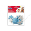 APLI Moosgumi, öntapadó, hópihe, glitteres, APLI Eva Sheets, kék és ezüst színek (LCA13488)