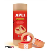 APLI Ragasztószalag, 19 mm 33 m, APLI "Transparent", átlátszó