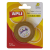 APLI Ragasztószalag, kétoldalas, 7 mm x 10 m, APLI, átlátszó