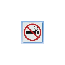 APLI Tilos a dohányzás, öntapadó címke, 114 x 114 mm információs címke