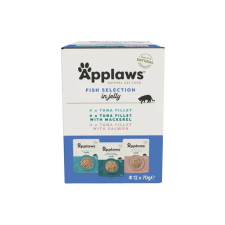 Applaws Applaws Selection Fish Multipack zselés tasak macskáknak 12x70g macskaeledel