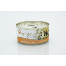 Applaws Cat Konzerv Csirke+Sütőtök 70g macskaeledel