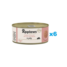 Applaws Cat Tonhal és lazac zselében 6x70g macskaeledel