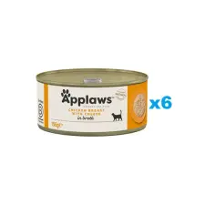 Applaws Csirkemell és sajt konzerv 6 × 156 g macskaeledel