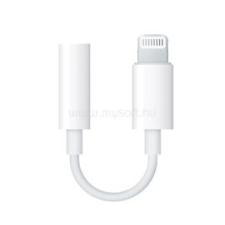 Apple adapter kábel (3.5mm jack aljzat - lightning) FEHÉR (MMX62ZM/A_/_MMX62BZ/A) kábel és adapter