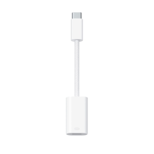 Apple adapter kábel (lightning 8 pin aljzat - Type-C) FEHÉR mobiltelefon kellék