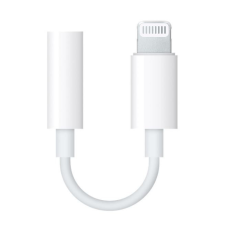 Apple Adapter, Lightning 8pin - 3.5 mm jack átalakító, Apple, fehér, gyári kábel és adapter