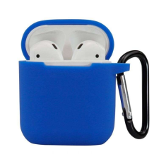 Apple Airpods 1,2 szilikon tok, Kék, 2.5mm fülhallgató, fejhallgató tok