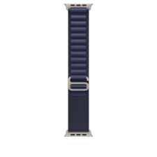 Apple Apple Watch 49mm Loop Navy Alphine-Natural Titanium Large okosóra kellék