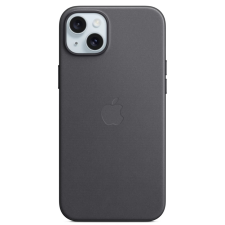 Apple FineWoven MagSafe rögzítésű szövettok iPhone 15 Plus fekete mobiltelefon kellék