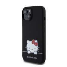 Apple Hello Kitty Liquid Silicone Daydreaming Logo Apple Iphone 15 hátlap tok, fekete tok és táska