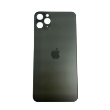 Apple iPhone 11 Pro, Akkufedél, fekete (nagy lyukú) mobiltelefon, tablet alkatrész