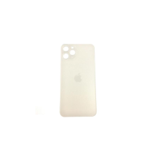 Apple iPhone 11 Pro, Akkufedél + ragasztó, (nagy lyukú verzió), fehér (OEM) mobiltelefon, tablet alkatrész