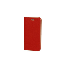 Apple iPhone 11 Pro Max, Oldalra nyíló flip tok, Vennus, piros tok és táska