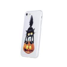 Apple iPhone 11 Pro Max, Szilikon tok, Black Cat1, átlátszó tok és táska