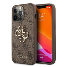 Apple iPhone 12/ 12 Pro Guess Big Metal Logo tok 4G barna tok és táska
