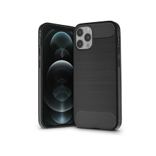  Apple iPhone 12/12 Pro szilikon hátlap - Carbon - fekete tok és táska