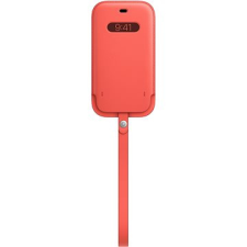 Apple iPhone 12 és 12 Pro bőr tok MagSafe Citrus Pink tok és táska