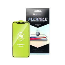  Apple iPhone 12 mini, 5D Full Glue Nano teljes kijelzős üvegfólia, fekete tok és táska