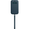 Apple iPhone 12 Pro Max balti kék bőr MagSafe tok