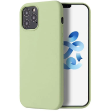  Apple iPhone 12 Pro, Szilikon tok, Wooze Liquid Silica Gel, világoszöld tok és táska