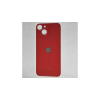 Apple iPhone 14, Akkufedél + ragasztó, (nagy lyukú verzió), piros (OEM)