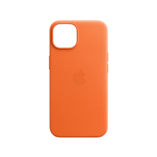Apple iPhone 14 MagSafe rögzítésű bőr tok, narancs (MPP83ZM/A) tok és táska