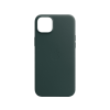 Apple iPhone 14 Plus MagSafe rögzítésű bőr tok, erdőzöld (MPPA3ZM/A)