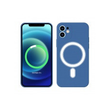 Apple iPhone 14 Pro mágneses szilikon tok, Kék tok és táska