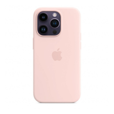 Apple iPhone 14 Pro MagSafe-rögzítésű szilikon tok, Krétarózsaszín tok és táska