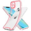  Apple iPhone 14, Szilikon tok, foszforeszkáló, sötétben világító, átlátszó/rózsaszín