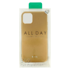 Apple iPhone 14, Szilikon tok, Jelly, arany tok és táska