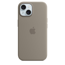 Apple iPhone 15 Gyári szilikon tok - Agyag tok és táska