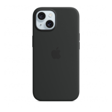  Apple iPhone 15 MagSafe szilikontok, fekete tok és táska