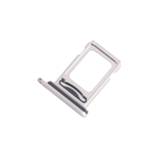 Apple iPhone 15 Pro/15 Pro Max, SIM kártya tartó tálca, DualSIM, fehér mobiltelefon, tablet alkatrész