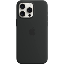Apple iPhone 15 Pro Max MagSafe fekete szilikon tok tok és táska