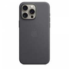 Apple iPhone 15 Pro Max MagSafe Gyári FineWoven-szövettok - Fekete tok és táska