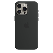 Apple iphone 15 pro max silicone case with magsafe black mt1m3 tok és táska