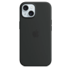  Apple iPhone 15 Silicone Case with MagSafe - Black